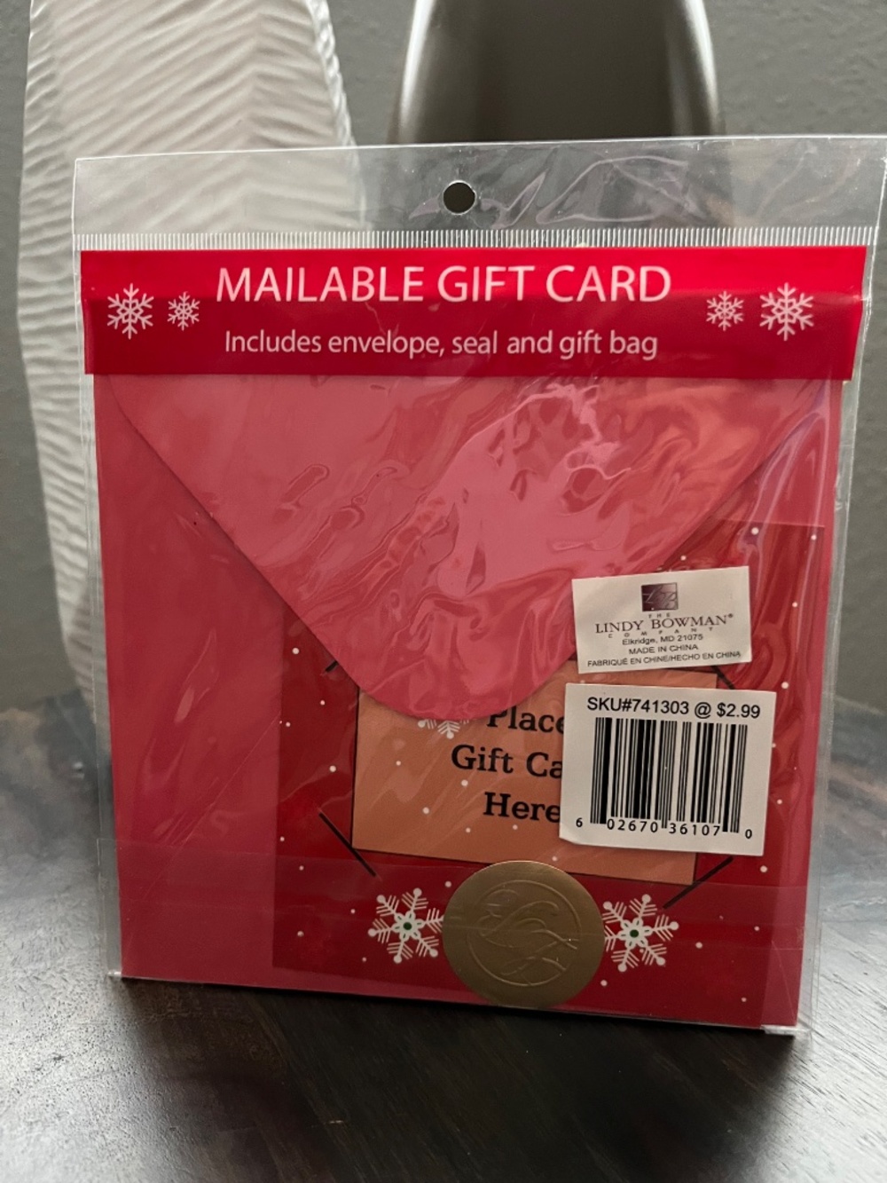 Lindy Bowman Holiday Mailable Gift Card Bundle of 3 NEW - Picture 7 of 7